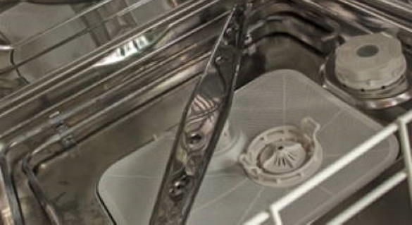 Viking Dishwasher inside