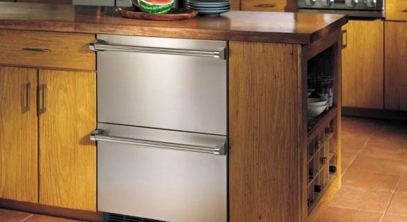 viking undercounter refrigerator drawers