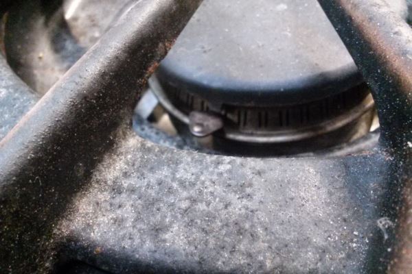 Viking burner side view