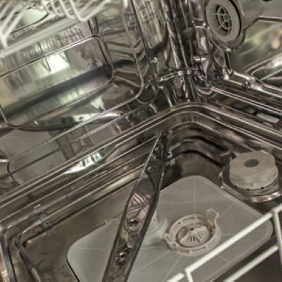 Open Viking Dishwasher