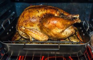 Turkey in oven